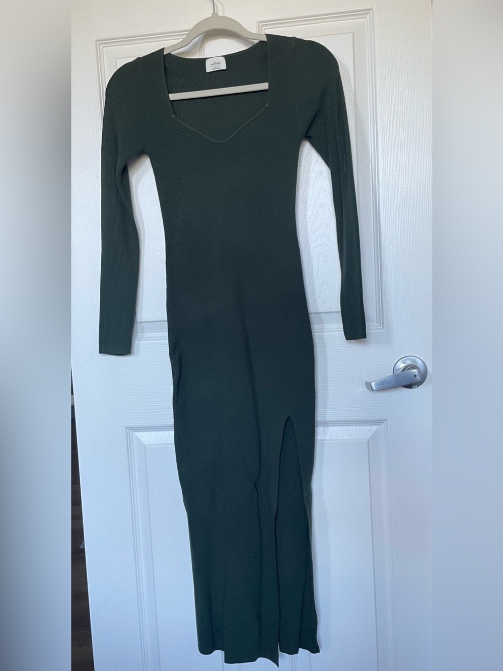 Wilfred Tuscany Black Midi Dress (Rich Pndl Green)